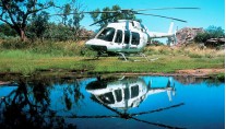 Motor Yacht True North  Heli reflection